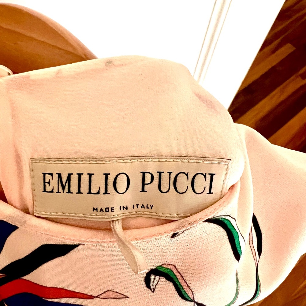 Emilio Pucci Light Silk Printed Pink Dress - Picture 3 of 4